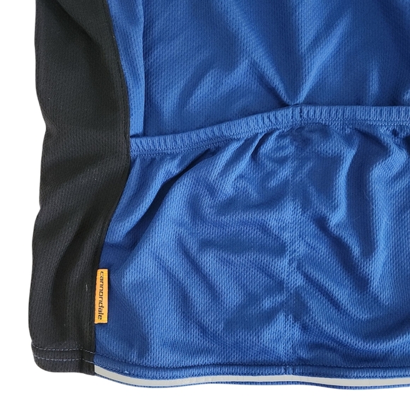 CANNONDALE  Ride Sleeveless Cycling Jersey 1/2 zip blue XL NWT - Picture 4 of 11